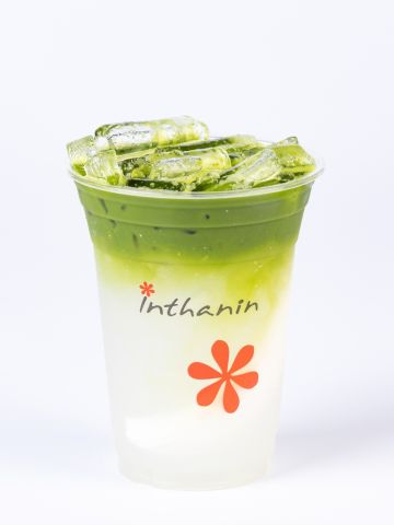 อูจิมัทฉะ น้ำมะพร้าวสด เย็น Iced Uji Matcha Coconut Juice